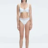 Lorelai White Scoop Neck Bikini Top