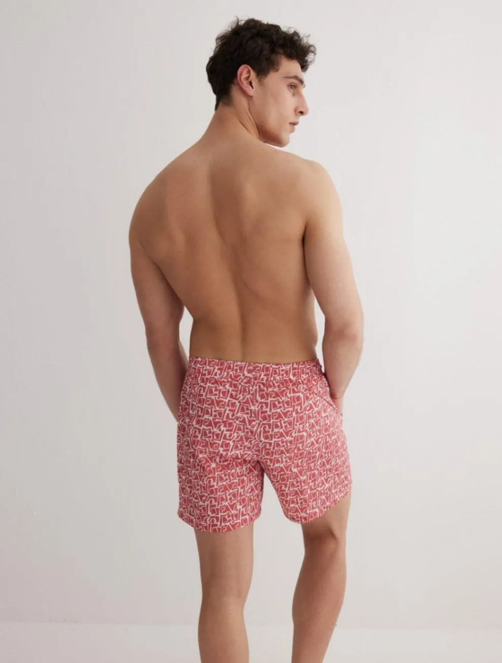Louis Red Mosaic Shorts