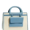 Ludovica Ecru/Blue Bag