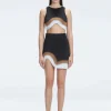 Lydia Black Optical Knit Mini Skirt