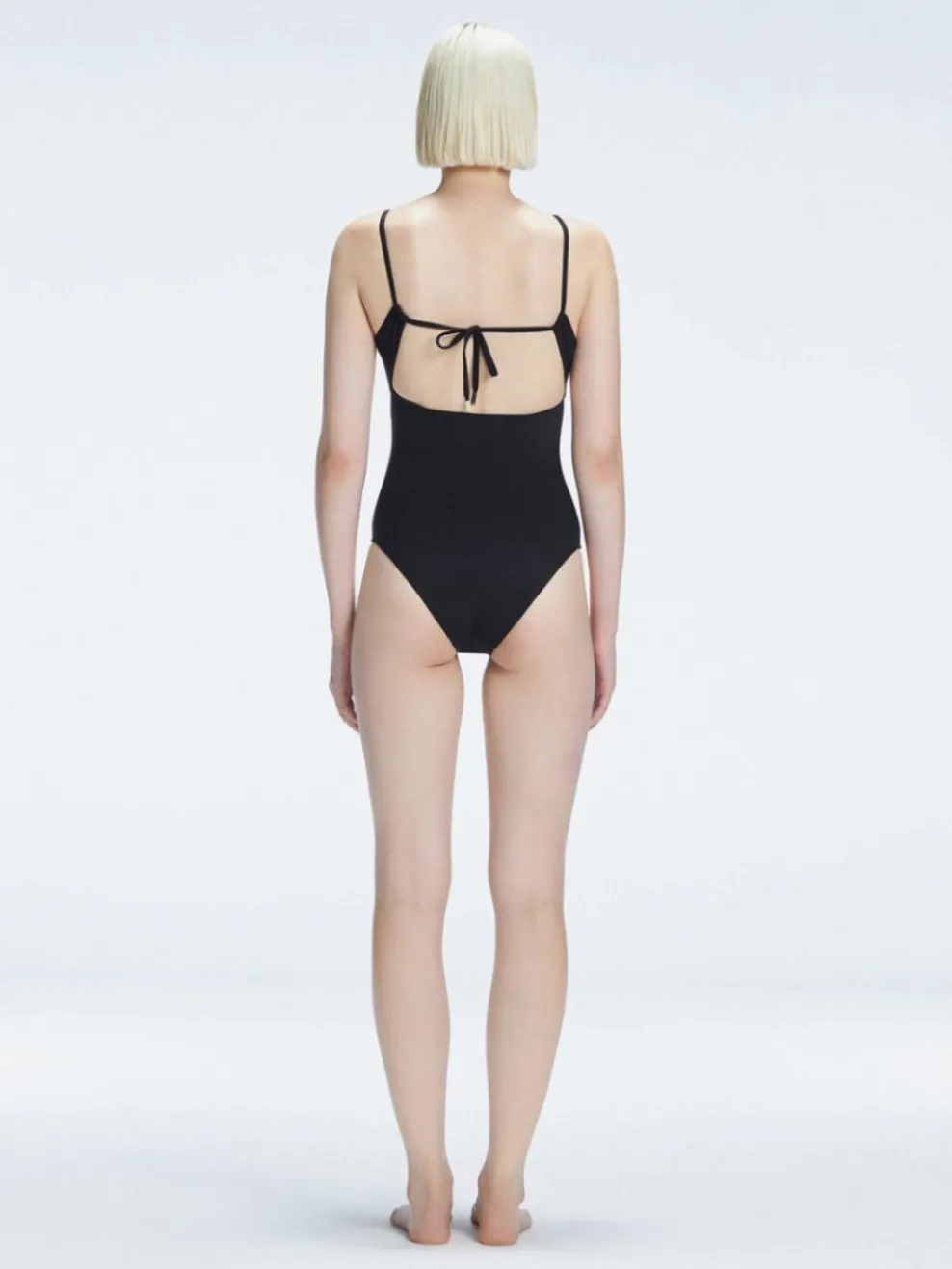 Marigold Black Corset One Piece Swimsuit
