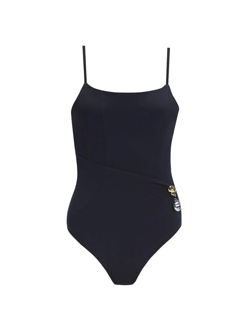 Marigold Black Corset One Piece Swimsuit