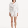 Masha White Linen Short