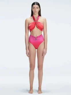Meredith Gradient Halter Bikini Top