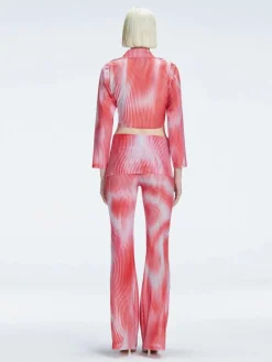 Mireya Bodysuit Freya Pants Red Optical Set