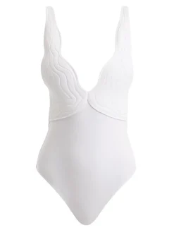Natalie Lim Suarez - Breena White Swimsuit