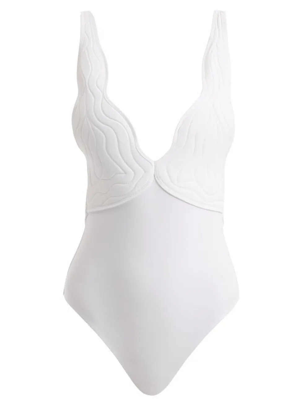 Natalie Lim Suarez - Breena White Swimsuit