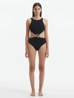Natalie Lim Suarez - Honora Black Swimsuit