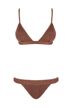 North Brown Bikini Set