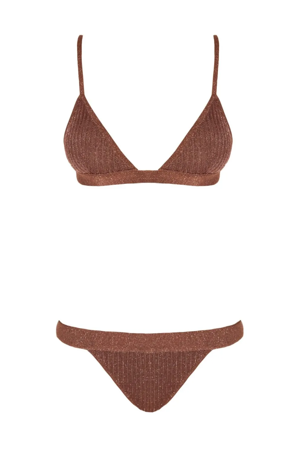 North Brown Bikini Set
