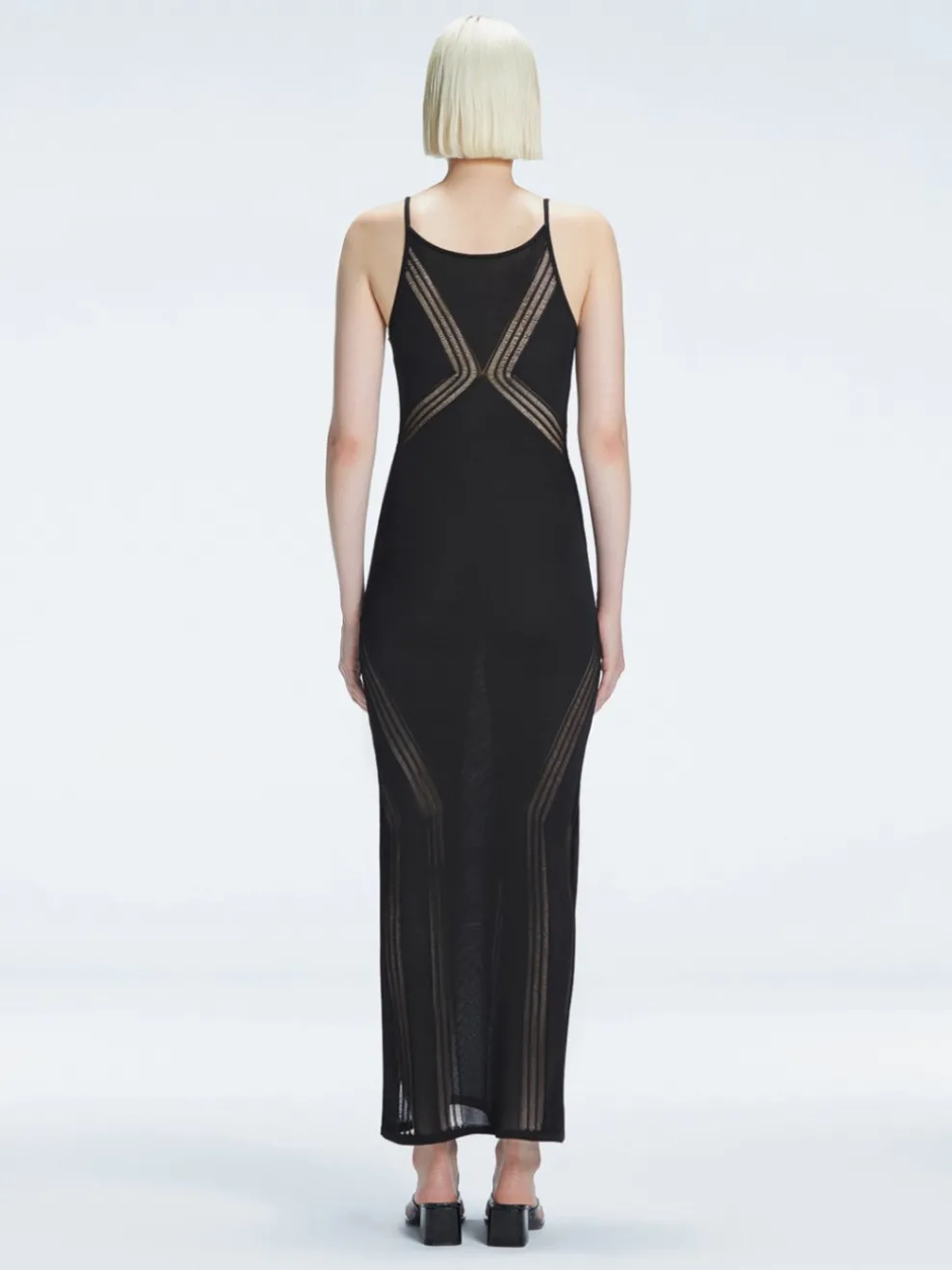 Odessa Black Knit Maxi Dress