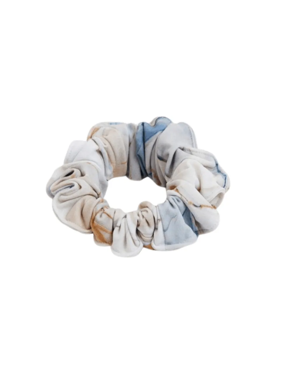 Peggy Blue Abstract Scrunchie