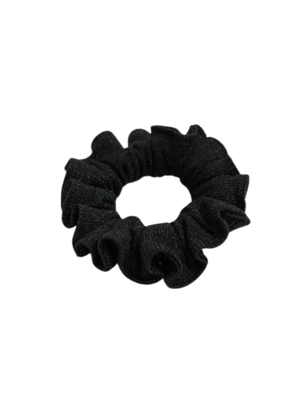 Peggy Shiny Black Scrunchie