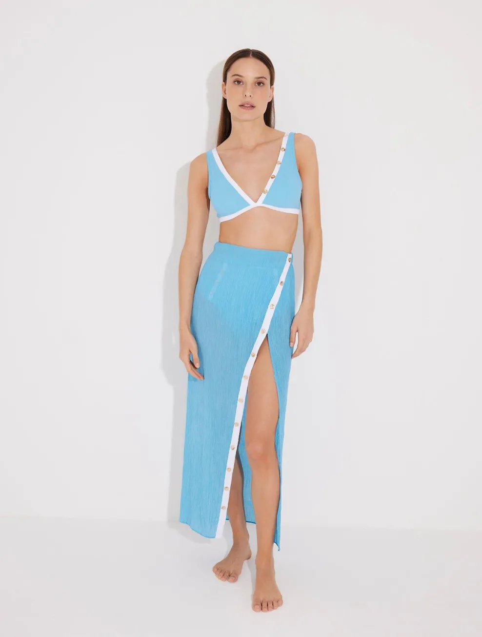 Pina Blue/White Skirt