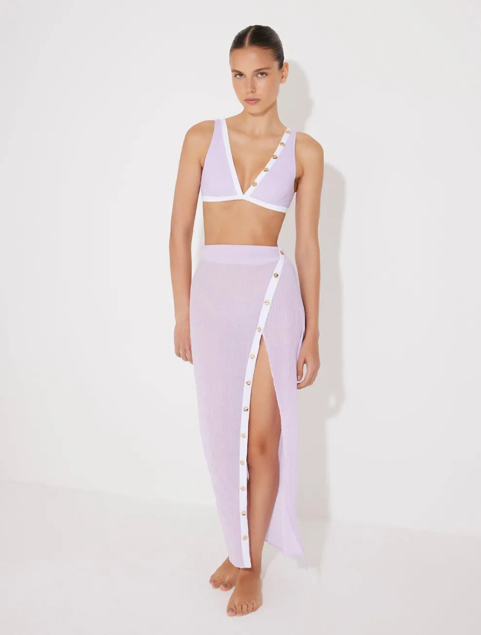 Pina Lilac/White Skirt