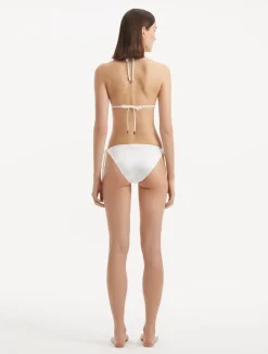 Rhea White Bikini Top