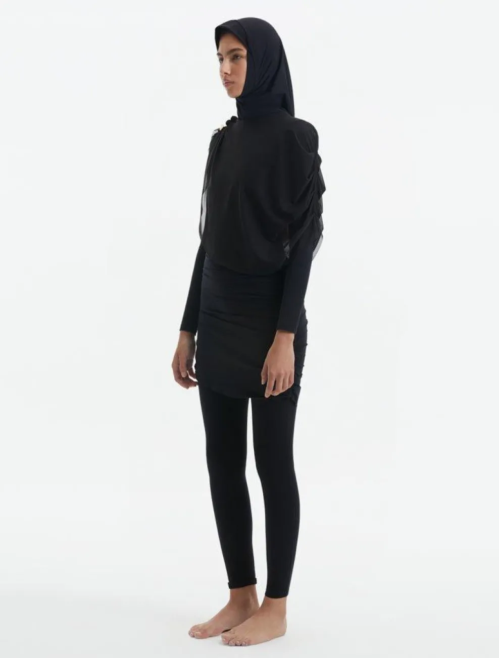 Risha Black Swim Hijab