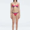 Rory Pink Optical Bralette Bikini Top