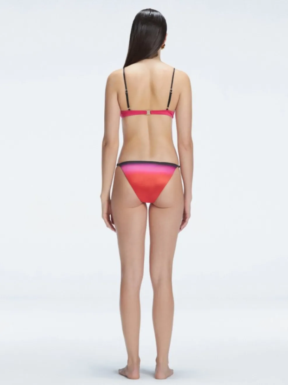 Rory Pink Optical Bralette Bikini Top