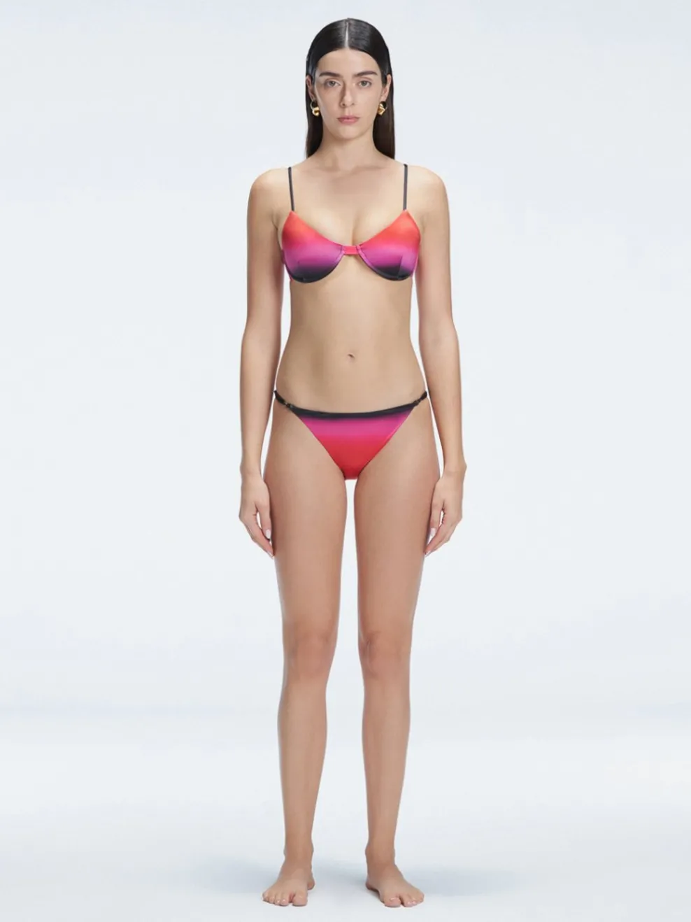 Rory Pink Optical Brazillian Bikini Bottom