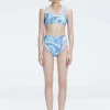 Rosalind Blue Optical Two Piece Bikini Sets