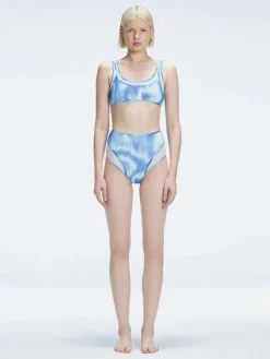 Rosalind Blue Optical Two Piece Bikini Sets