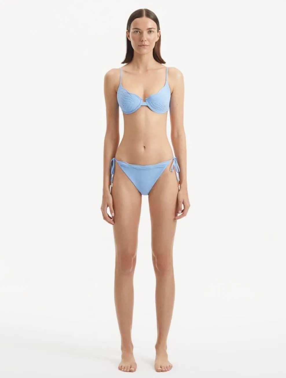 Salila Baby Blue Bikini Top