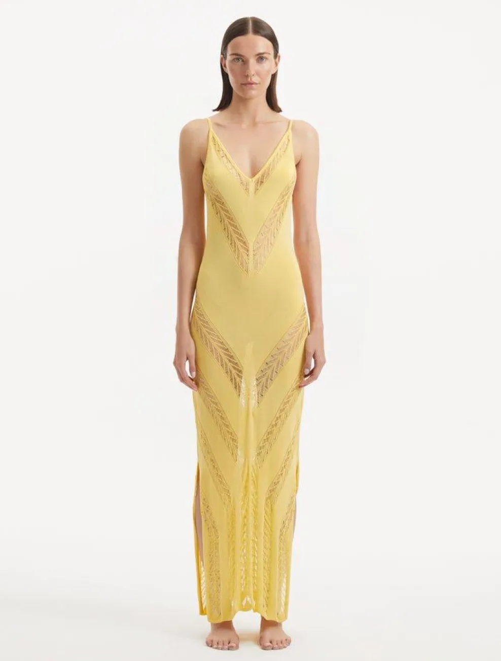 Sevval Sahin - Mimi Yellow Dress
