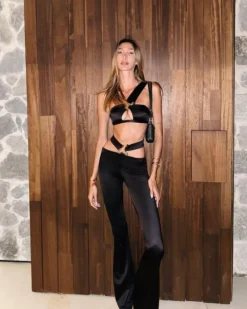 Sevval Sahin - Sereia Black Bikini Set - Jenna Black Pant