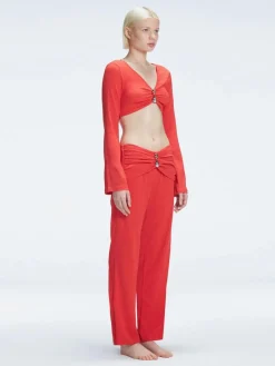 Sirenia Top and Helena Pants Red Set