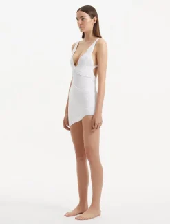 Sober Magazine - Breena White Swimsuit - Ephram White Skirt