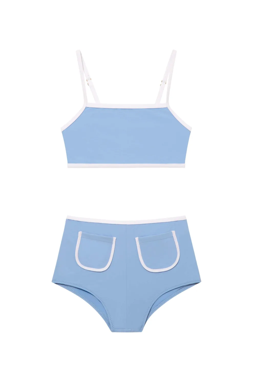 Sunny Blue Kids Bikini Top