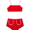 Sunny Red Kids Bikini Top
