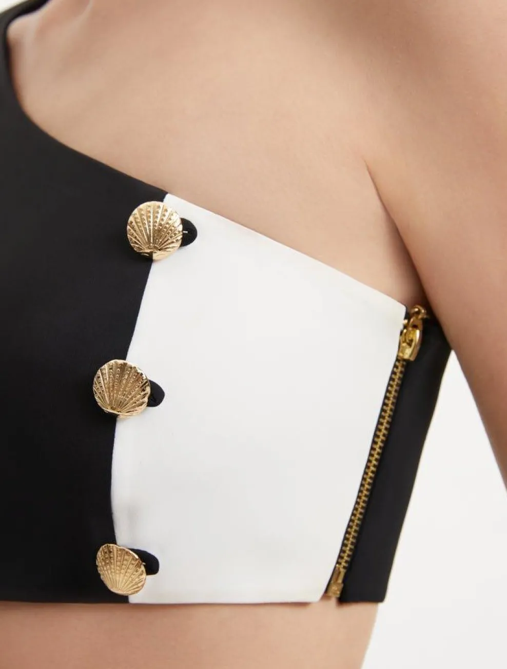 Winslet Black White Crop Top and India Skirt