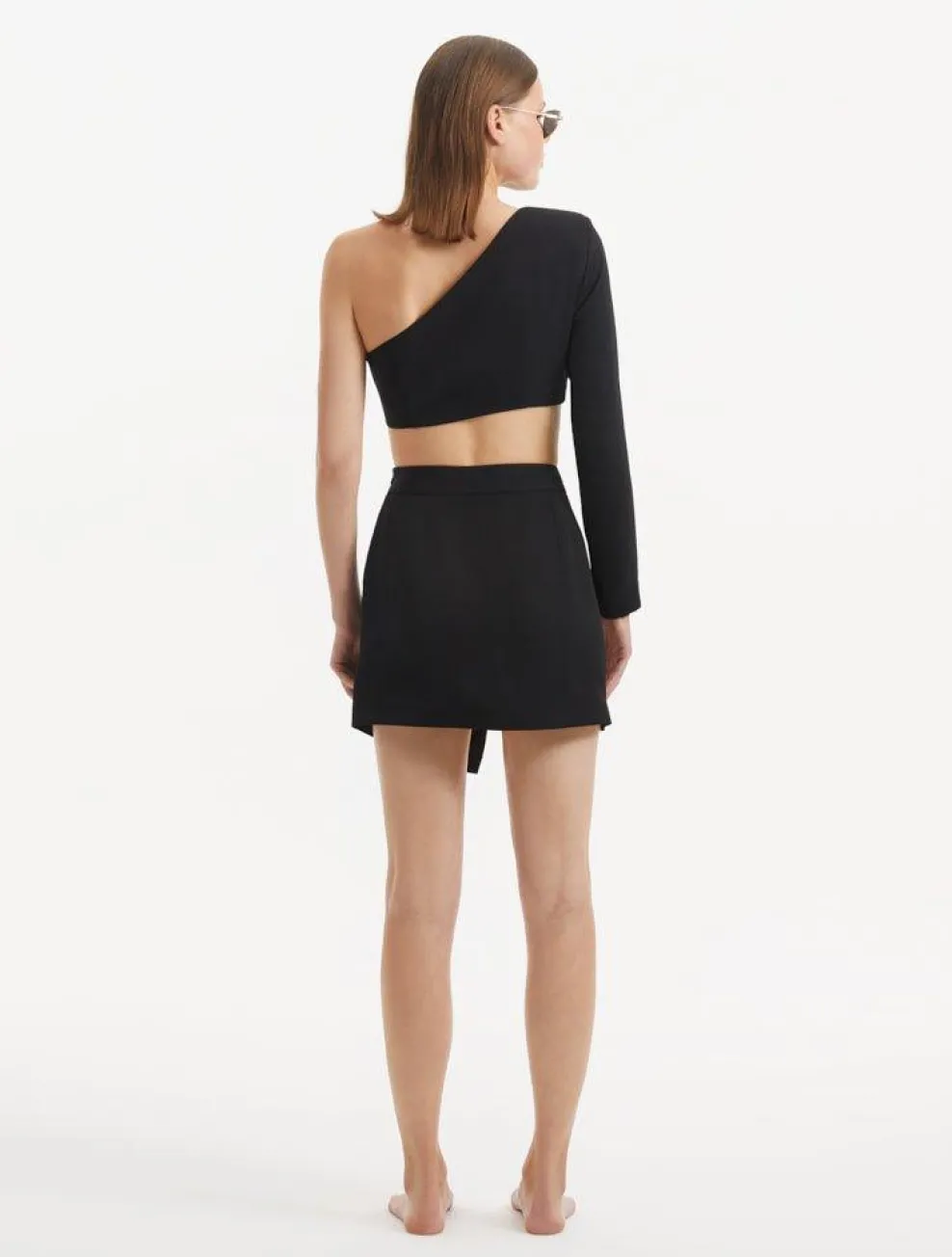 Winslet Black White Crop Top and India Skirt