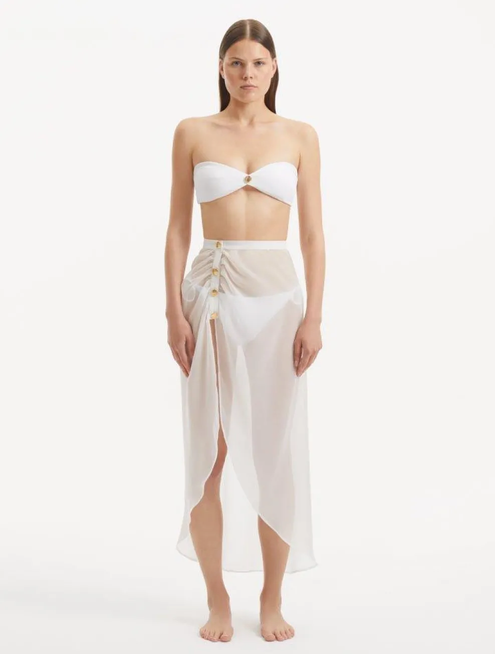 Xander White Skirt