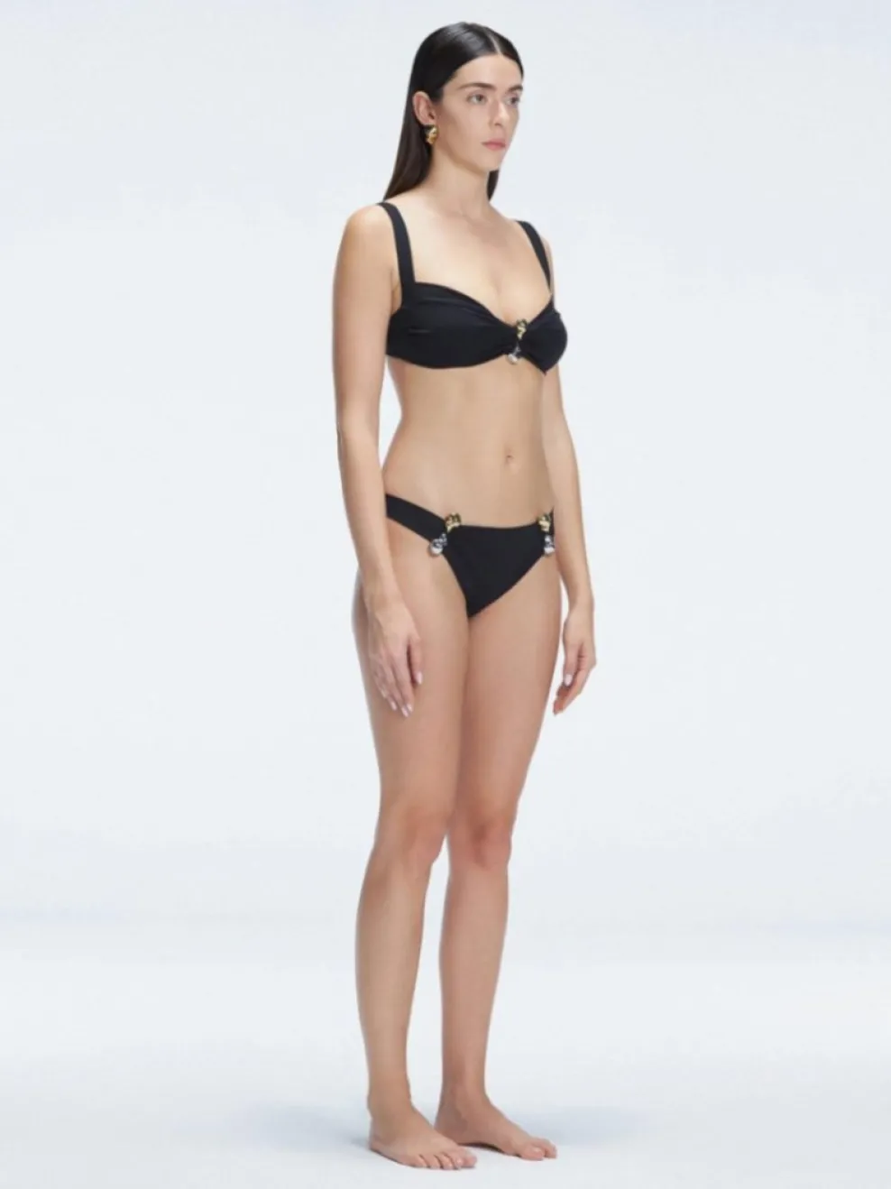 Zella Black Hipster Bikini Bottom