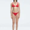 Zella Red Triangle Bikini Top