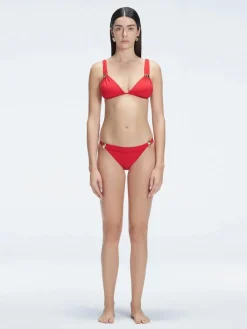 Zella Red Triangle Bikini Top